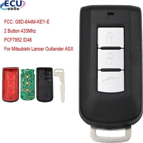 3B Car Remote Smart Key ID46 PCF7952 Chip for MITSUBISHI G8D-644M-KEY-E ASX Outlander Sport Pajero Shogun Montero Lancer RVR