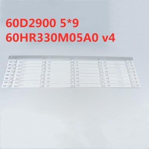 9PCS/LED Strip 60HR330M05A0 5LED 6V 4C-LB6005-HR01J L60P2-UD 60A730U 60D2900 60U6700C LVU600LG0T5