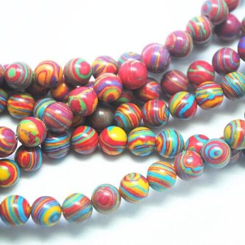 Socharming 96pcs new spacer beads nature stone top fashion DIY jewelry findings size 8mm many colors available round ball
