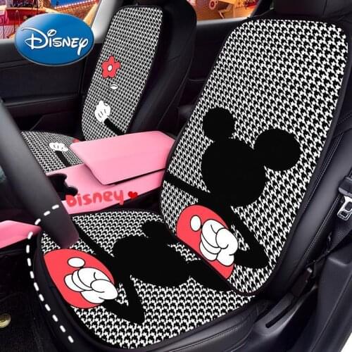 Disney Mickey Mouse Car Seat Single Piece Breathable Cute Cartoon Car Cushion Universal