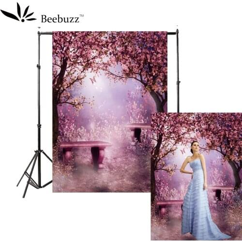Beebuzz photo backdrop a dreamy romantic backkground under a pink cherry tree personal photo and studio supplies photophone