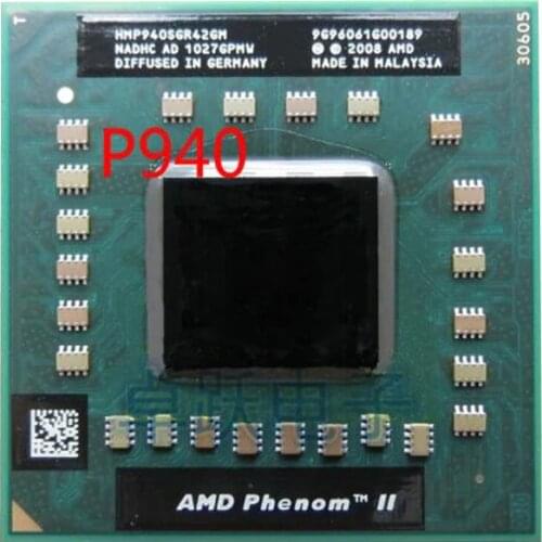Free shipping Original AMD CPU P940 HMP940SGR42GM Phenom cpu processor Socket S1 (S1g4) 1.7G Quad core