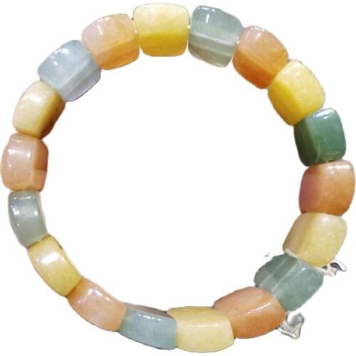 Natural crystal Dongling jade jade slice Bracelet elastic string