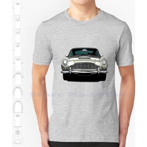 Aston Martin Db5 Black White Tshirt For Men Women Aston Martin Db5 James Bond Movies Classic British Car Racing Vintage
