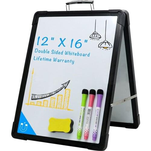 Double-sided Magnetic Whiteboard Office School Dry Wipe Writing White Board Small Foldable Drawing Board For Home Kid Learning