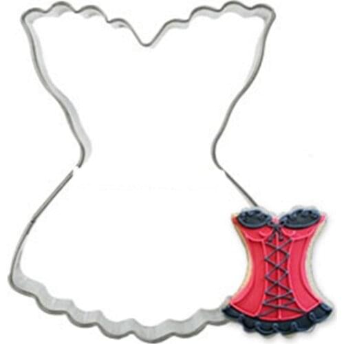 Sexy Lingerie Baking Cake Pan Biscuit Cookie Cutter Tools Form Stainless Steel Bread Shape Shop Cake Decorating Supplies Fondant