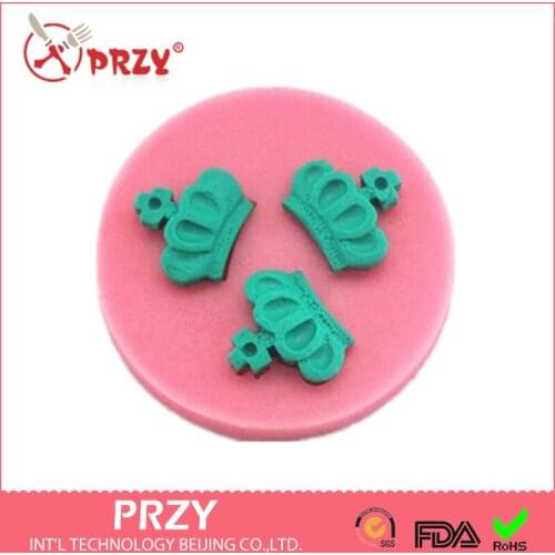 Imperial Crown Modelling Chocolate Silicone Mold Fondant Cake Decoration Tools Mold Candy Mold Moulds Silicone Rubber PRZY 001