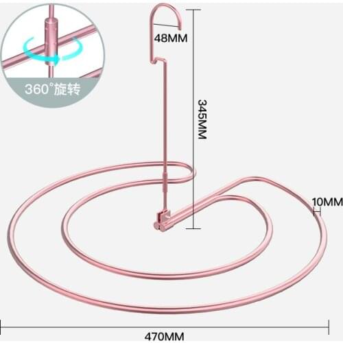 Famous stainless steel drying quilt artifact bed sheet rotating drying rack round balcony drying quilt cover spiral drying rack