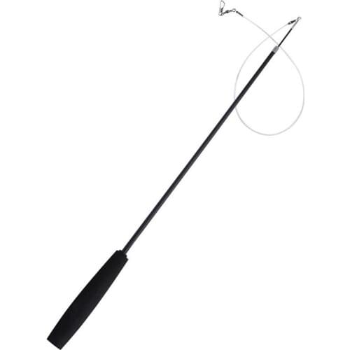 Cat Wand Toy Extendable 46-80CM Funny Cat Teaser Wand Cat Fishing Pole Interactive Cat Stick Wand Cat Playing Toy