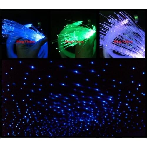 PMMA fiber optic star ceiling kit lighting,LED RGB light source,250 strands 0.75mm fiber ,2 meters long 24key remote