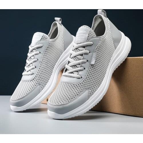 Sneakers Men Casual Light Running Shoes Breathable Weaving Air Mesh Vulcanized Sports Shoes Big Size 47 48 Walking Tennis Shoes