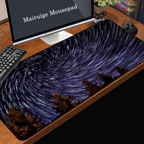 Mairuige Meteor Pattern Mouse Pad Gaming Mouse Pad 900x400/800x300 Large Speed Mouse Pad Gamer with Edge Locked Office Desk Pad