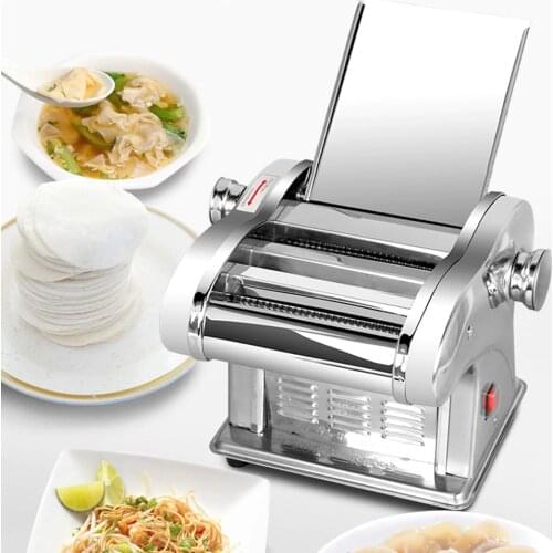 Electric Automatic Noodle Pasta Press Machine Automatic Noodle Press Cutting Machine Dumpling Skin Rolling Surface Machine