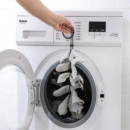 Home Socks Hanging Rope Multi-Function Non-Slip Washing Clothes Basket Net Stockings Drying Rack Windproof Travel Clothesline