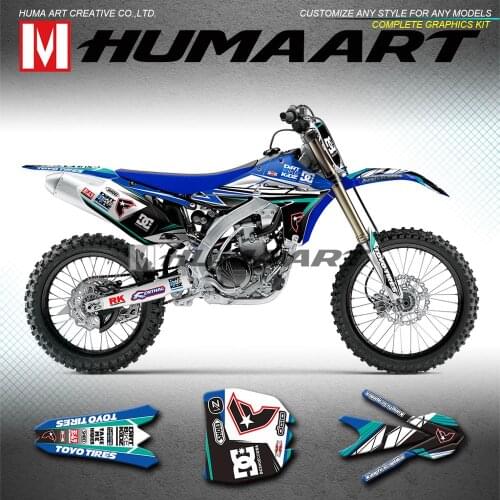 HUMAART MX Graphics Racing Sticker Kit Adhesive Wrap Deco for YZ450F YZF450 YZ 450F 2010 2011 2012 2013