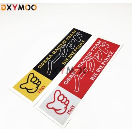 Motorcycle Helmet Bike Car Sticker Decals Reflective for Japan JDM NO GOOD RACING BYEBYE 1985