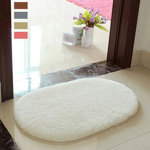 Anti-Skid Soft Fluffy Absorbent Rug Home Bathroom Floor Shower Door Mat