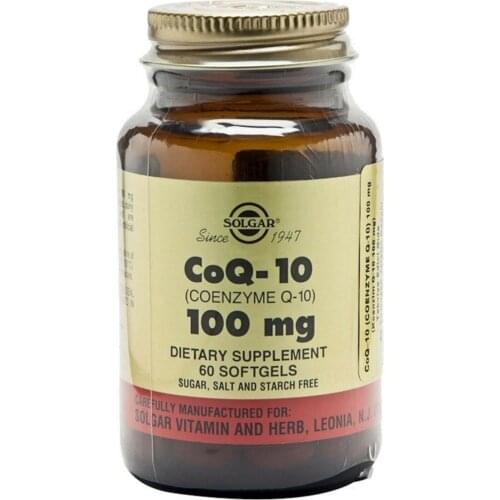 Solgar Coq-10 Coenzyme Q-10 100 Mg 60 Softgel