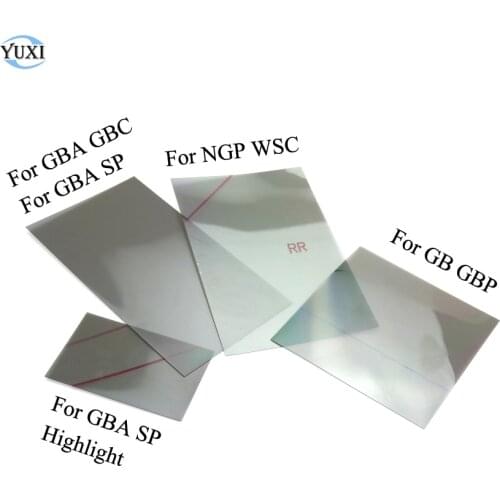 YuXi For Gameboy GB DMG GBP GBA SP GBC Backlit Screen Modify Part Polarizing Film For NGP WSC Polarized Filter Film Sheet