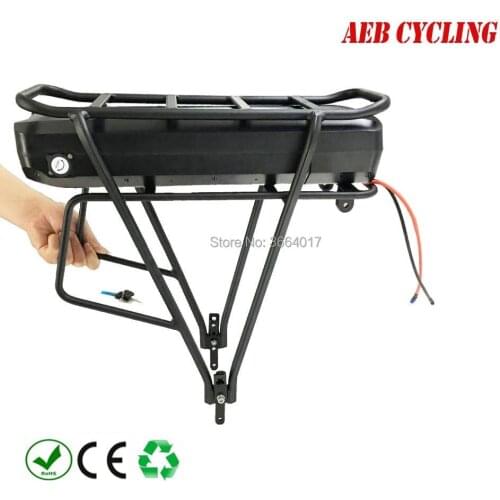 Free shipping 48V 500W 750W 1000W rear rack 52V 15.6Ah/17.4Ah/19.2Ah/19.8Ah/21Ah Luggage battery carrier ebike battery for ebike