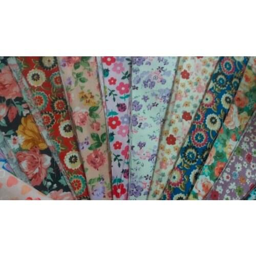 ZY DIY 40pcs/lot 100% cotton patchwork 20X25cm quilting Bedding Baby Fabric patchwork Flora Rose Fresh Pastoral style 40 pattern