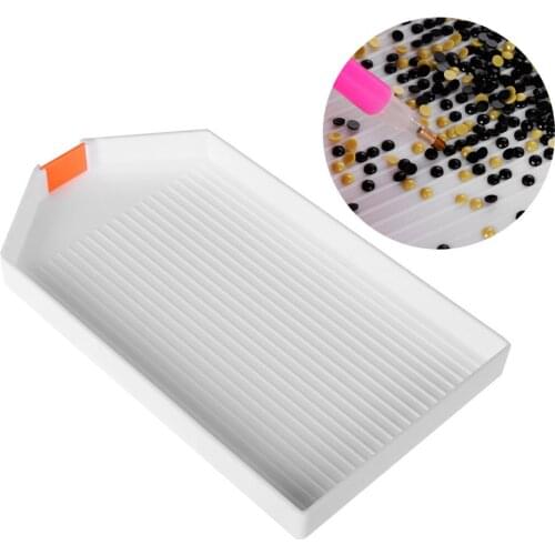 1PC Diamond Painting Tool Diamond Embroidery Accessories Large Capacity Square Plastic Tray Big Kits Bead Embroidery Crafts Tool