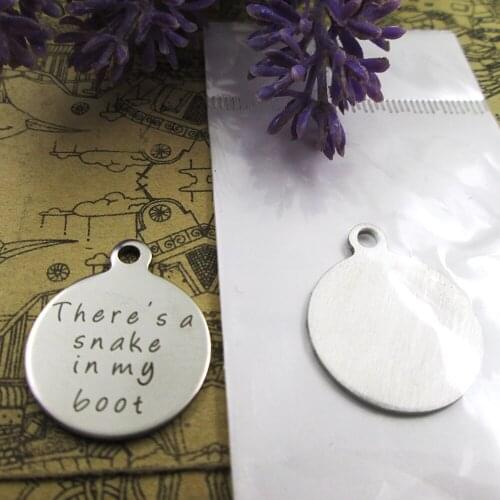 20pcs--"Theres a snake in my boot "stainless steel charms more style for choosing DIY Charms pendants for necklace