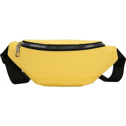 2021 PU Fanny Pack Shoulder Bag Ladies Waist Pack Women Belt Bag Chest Bag