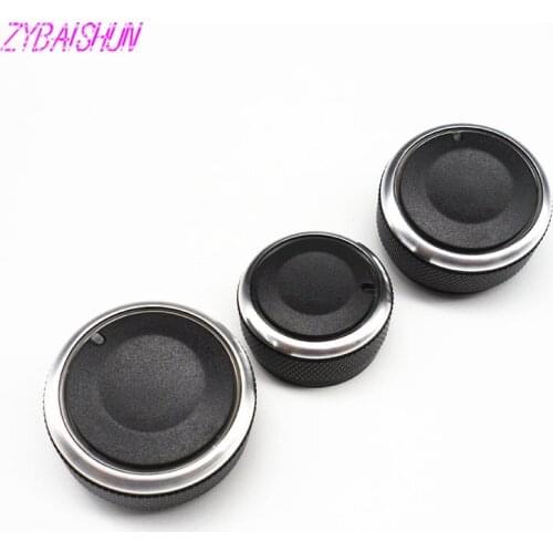 3 pieces / set. Aluminum for Chevrolet Aveo LOVA AC air conditioner handle Stickers accessories