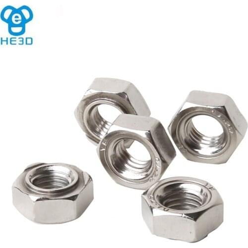 Reprap 3d printer M3,M4,M5 304 stainless steel Hex Nut Hexagonal Nut 100 pcs/pack