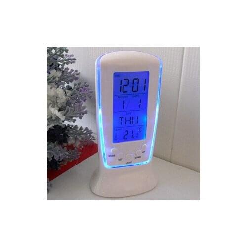 50PCS Big Screen Led Digital Alarm Clock Electronic Watch Temperature Music Lighting Multi-function Alarm Clock Gift