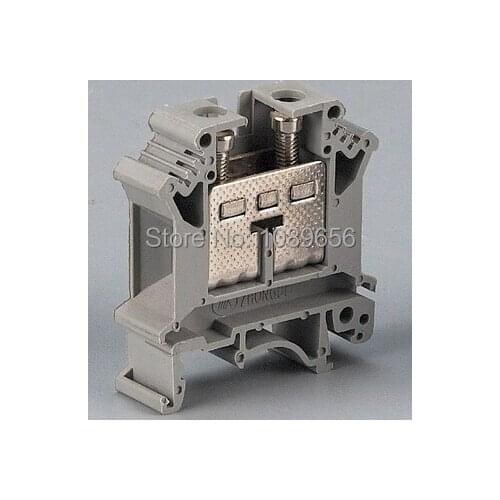 50pcs UK-6N DIN rail universal class Terminal connectors lug plate splice phoenix type