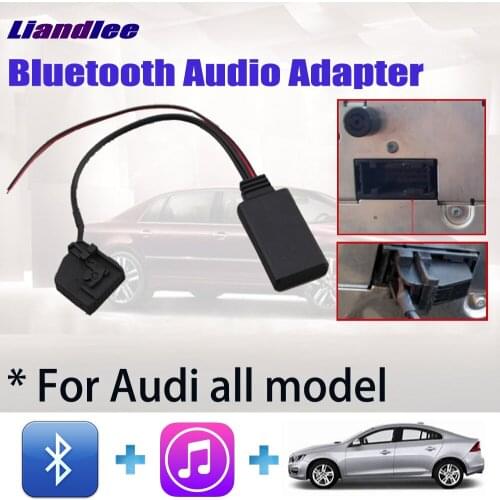 Liandlee Plu&Play Wireless Car Music Cable For Audi A1/A2/A3/A4/A5/A6/A7 All Model AMI/MMI/USB/Socket BT 2.0/3.0/4.0/5.0 Adapter