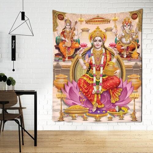 Colorful Elephant Tapestry Wall Hanging Printing Bohemian Psychedelic Religion Living Room Home Decor