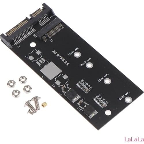 1set high efficiency M.2 NVME SSD Convert Adapter Card NVME/AHCI SSD Upgraded Kit for SATA revision I/II/III (1.5/3.0/6.0 Gbps)