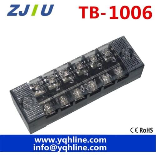Terminal blocks TB-1006 100A 6P Patch panel Wiring row junction box 2pcs/lot high quality wholesales