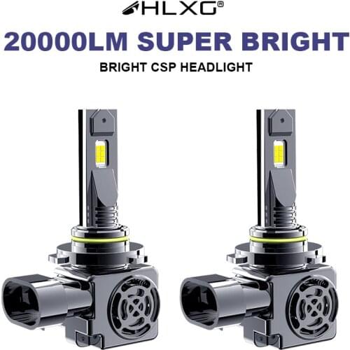HLXG lampada h4 super branca 20000LM led H1 H8 H9 H11 H7 LED HB3 9005 9006 HB4 headlight Bulbs 6000K 12V Car Lights Auto Lamp