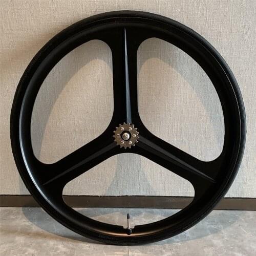 Magnesium Alloy Bicycle Wheel 700C Bike Rim 3 Spokes Fixie Mag Fixed Gear Single Speed Cycling Front Rear Wheelset