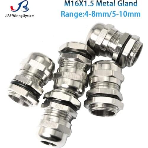 1pcs M16*1.5 for 4-8mm Metal Cable Gland Waterproof Joint Plastic IP67 Seal Jiont High Quality Fixed Joint