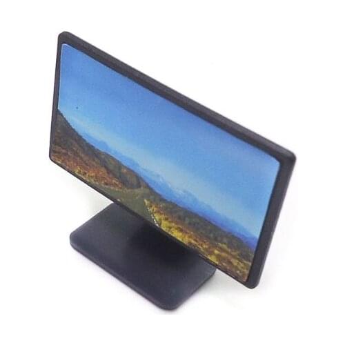 1:12 Scale Dollhouse Miniature Flat Screen TV Television With Picture Doll House Furniture Accessories Toy