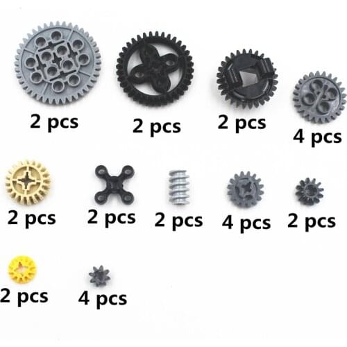 MOC Technic Parts 28pcs Technic Gears Assortment Pack compatible with lego for kids boys toy NOC-TSMA28