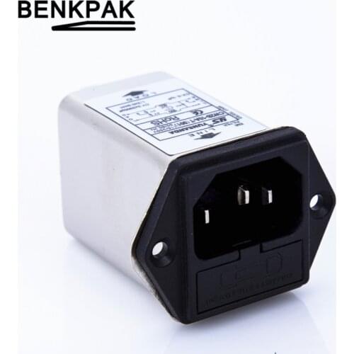 CW2B-10A-T (001) IEC 320 C14 Male Socket 10A power EMI filter with fuse