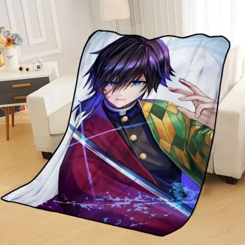 New Arrival Tomioka Giyuu Blankets Printing Soft Blanket Throw On Home/Sofa/Bedding Portable Adult Travel Cover Blanket