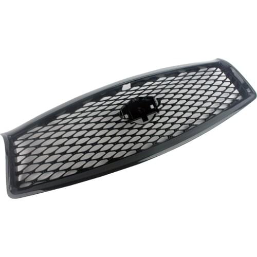 Car Front Racing Grill Center Bumper Grille For Nissan Infiniti Q50 Q50L 2016-2017 Matt Black/Carbon Fiber