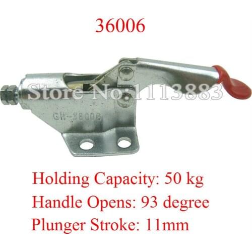Pull Push Type Toggle Clamp 36006 Holding Capacity 50KG 110LBS Plunger Stroke 11mm