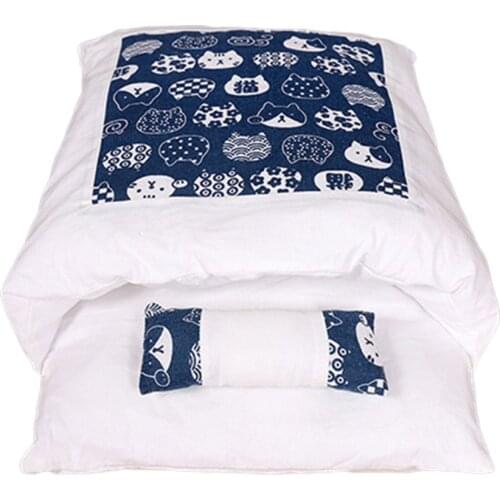 Removable Dog Cat Bed Sleeping Bag Sofas Mat Winter Warm Cat House Small Pet Bed Puppy Kennel Nest Cushion Pet Products