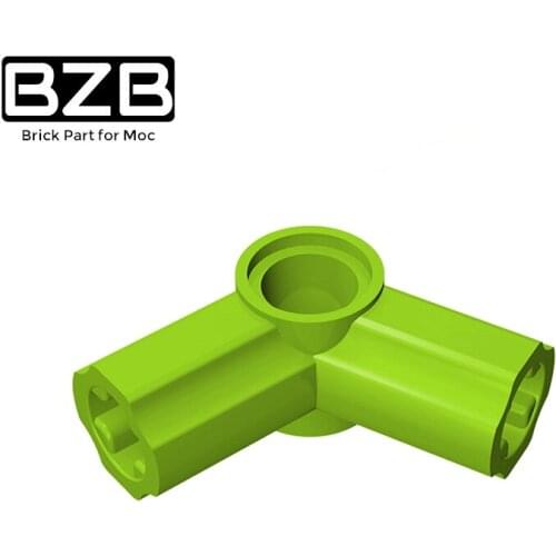 BZB MOC 32015 5#112.5 Degree Cross Shaft Connector High-tech Building Block Model Kids Creative DIY Brick Parts Best Toy Gifts