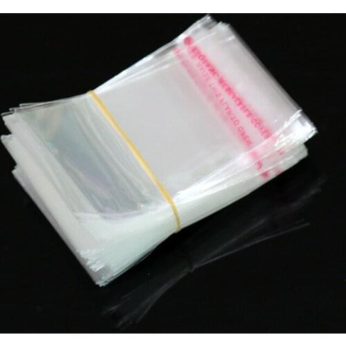 1000pcs Resealable Cellophane Poly Bags 7*10cm Small Transparent Opp Bag Self Adhesive Seal Plastic Packaging Bags