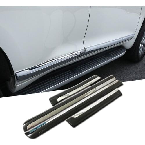 4 Pcs Car Door Body Side ABS Chrome Moulding Trim Sticker For Toyota Land Cruiser FJ150 Prado 150 LC150 2010-2018