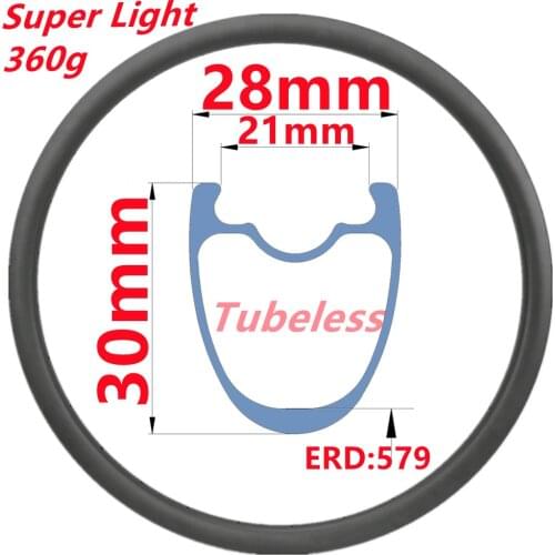 700C Carbon Rim 28mm Wide 30mm Depth Road Bike Carbon Rims Cheap Light Road Bike Rims Factory Sell Road Bike Carbon Rims